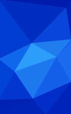 Üçgenler ve degrade origami tarzı oluşur mavi köşeli tasarım deseni.