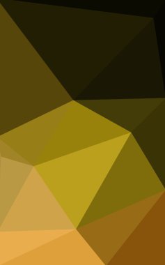 Üçgenler ve degrade origami tarzı oluşur çok renkli koyu yeşil, sarı, turuncu poligonal tasarım deseni.