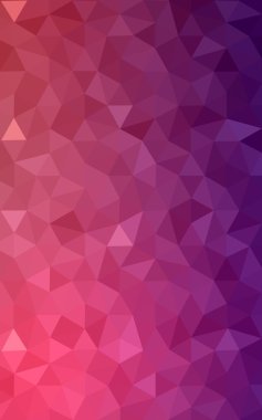 Üçgenler ve degrade origami tarzı oluşur çok renkli mor, pembe poligonal tasarım deseni.