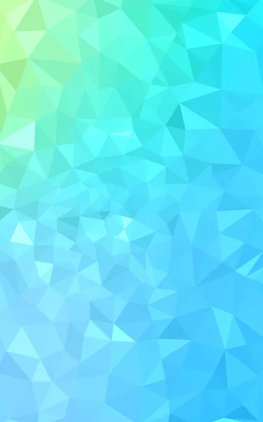 Multicolor green, blue polygonal design pattern, which consist of triangles and gradient in origami style.