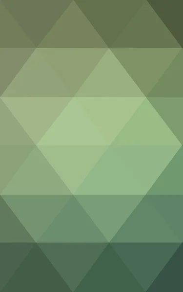 Зелений багатокутний візерунок дизайну, який складається з трикутників і градієнта в стилі орігамі . — стокове фото