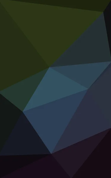 Vícebarevná tmavě zelená, modrá polygonální návrhový vzor, který se skládají z trojúhelníků a gradient v origami stylu. — Stock fotografie