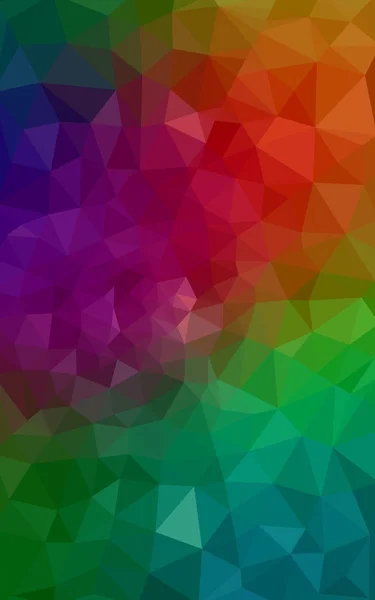 Multicolor ciemny wielokątne wzór, który składa się z trójkątów i gradientu w stylu origami. — Zdjęcie stockowe