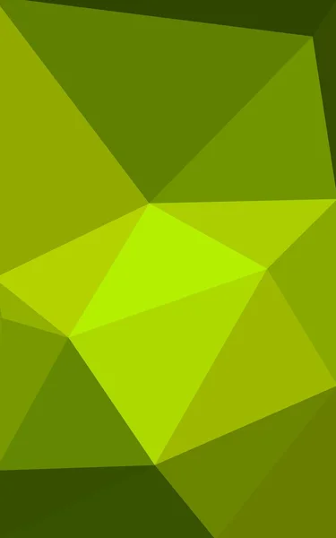 Modèle polygonal multicolore vert, jaune, orange, composé de triangles et de dégradés de style origami . — Photo