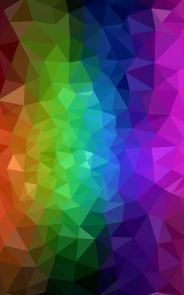 Mehrfarbige dunkle polygonale Muster, die aus Dreiecken und einem Farbverlauf im Origami-Stil bestehen. — Stockfoto