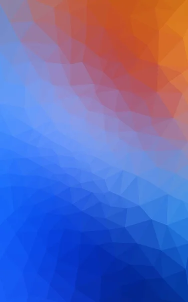Modèle de conception polygonale bleu multicolore, rouge, qui se composent de triangles et de dégradés dans le style origami . — Photo