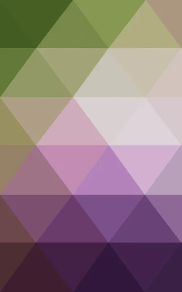 Багатобарвний темно-рожевий, зелений багатокутний візерунок дизайну, який складається з трикутників і градієнту в стилі орігамі . — стокове фото