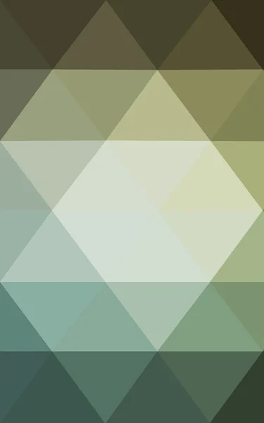 Poligonal hijau, yang terdiri dari segitiga dan gradien dalam gaya origami . — Stok Foto