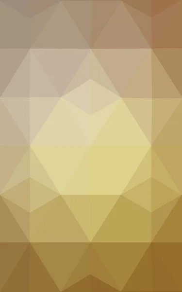 Braune polygonale Muster, die aus Dreiecken und Gradienten im Origami-Stil bestehen. — Stockfoto