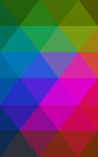 Багатобарвний темно-рожевий, зелений багатокутний візерунок дизайну, який складається з трикутників і градієнту в стилі орігамі . — стокове фото