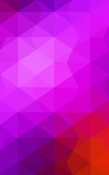 Patrón de diseño poligonal multicolor rosa, rojo, naranja, que consiste en triángulos y gradiente en estilo origami . —  Fotos de Stock