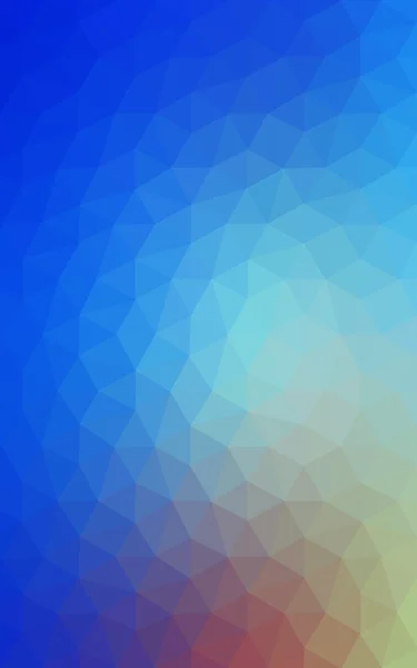 三角形と折り紙スタイルの勾配から成っている多色青、赤多角形デザイン パターン. — ストック写真