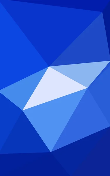 Blue polygonal design pattern, which consist of triangles and gradient in origami style. — Stock Photo, Image