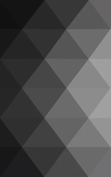 Dark gray polygonal design pattern, which consist of triangles and gradient in origami style. — Stock Photo, Image