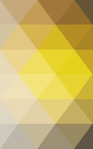 Modèle polygonal jaune foncé, qui se composent de triangles et de dégradés dans le style origami . — Photo