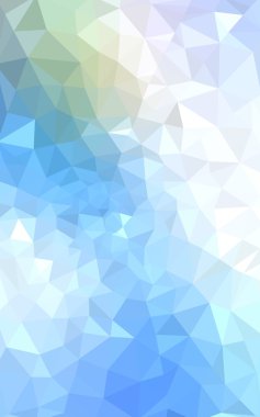 Üçgenler ve degrade origami tarzı oluşur çok renkli yeşil, mavi köşeli tasarım deseni.