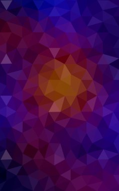 Üçgenler ve degrade origami tarzı oluşur çok renkli koyu mavi, kırmızı kenarlı tasarım deseni.