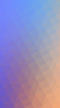 Çok renkli mavi, sarı, turuncu poligonal tasarlamak, w