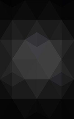 Üçgenler ve degrade origami tarzı oluşur koyu gri köşeli tasarım deseni.