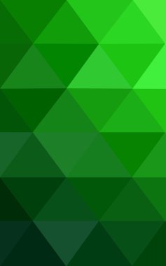 Üçgenler ve degrade origami tarzı oluşur yeşil köşeli tasarım deseni.