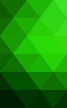 Üçgenler ve degrade origami tarzı oluşur yeşil köşeli tasarım deseni.