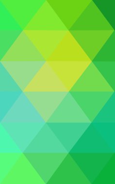 Üçgenler ve degrade origami tarzı oluşur yeşil köşeli tasarım deseni.