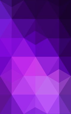 Üçgenler ve degrade origami tarzı oluşur mor kenarlı tasarım deseni.