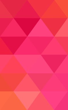 Üçgenler ve degrade origami tarzı oluşur çok renkli pembe, sarı poligonal tasarım deseni.