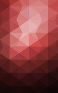 Üçgenler ve degrade origami tarzı oluşur çok renkli koyu pembe, kırmızı, turuncu poligonal tasarım deseni.