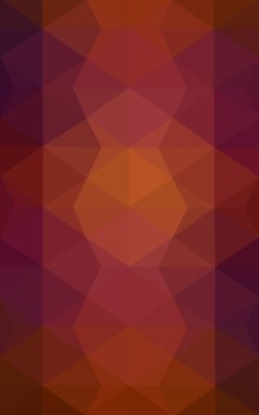 Üçgenler ve degrade origami tarzı oluşur çok renkli koyu pembe, kırmızı, turuncu poligonal tasarım deseni.