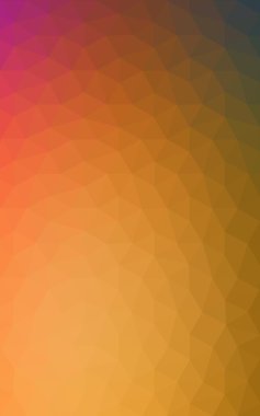 Degrade, arka planda origami stil ve üçgen oluşur turuncu poligonal desen.