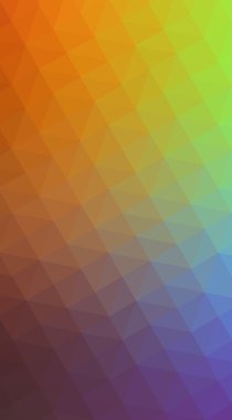 Trian oluşan çok renkli çokrenkli çokgen tasarım illüstrasyon,