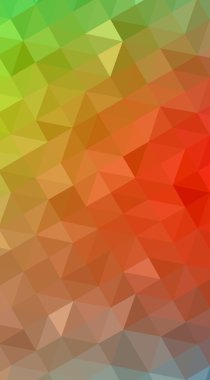 Trian oluşan çok renkli çokrenkli çokgen tasarım illüstrasyon,