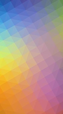 Trian oluşan çok renkli çokrenkli çokgen tasarım illüstrasyon,