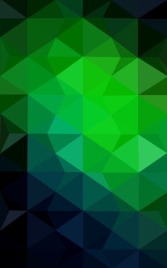 Üçgenler ve degrade origami tarzı oluşur koyu yeşil köşeli tasarım deseni.