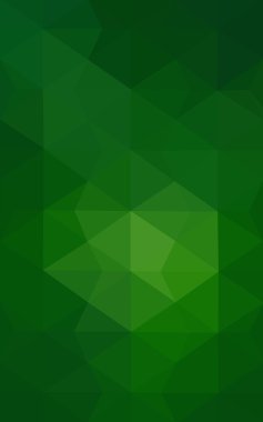 Üçgenler ve degrade origami tarzı oluşur koyu yeşil köşeli tasarım deseni.