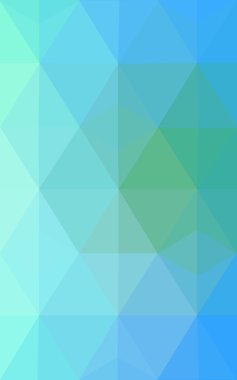 Üçgenler ve degrade origami tarzı oluşur çok renkli yeşil, mavi köşeli tasarım deseni.