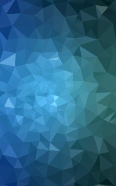 Üçgenler ve degrade origami tarzı oluşur çok renkli yeşil, mavi köşeli tasarım deseni.