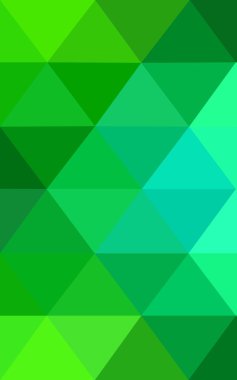 Üçgenler ve degrade origami tarzı oluşur yeşil köşeli tasarım deseni.