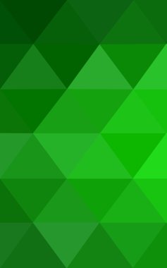 Üçgenler ve degrade origami tarzı oluşur yeşil köşeli tasarım deseni.