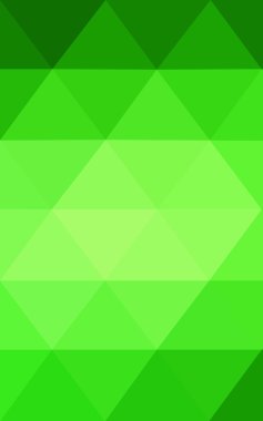 Üçgenler ve degrade origami tarzı oluşur yeşil köşeli tasarım deseni.