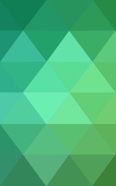 Üçgenler ve degrade origami tarzı oluşur yeşil köşeli tasarım deseni.