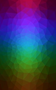 Üçgenler ve degrade origami tarzı oluşur çok renkli koyu poligonal tasarım deseni.