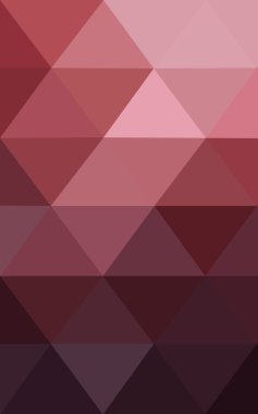 Üçgenler ve degrade origami tarzı oluşur çok renkli koyu pembe, kırmızı, turuncu poligonal tasarım deseni.