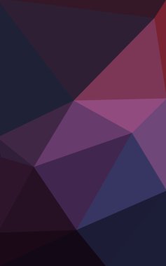 Üçgenler ve degrade origami tarzında oluşan koyu mor kenarlı tasarım deseni.