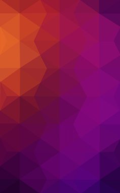 Üçgenler ve degrade origami tarzı oluşur çok renkli koyu pembe, sarı poligonal tasarım deseni.