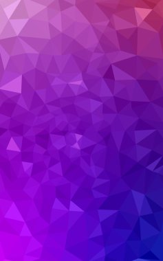 Üçgenler ve degrade origami tarzı oluşur çok renkli mor, pembe poligonal tasarım deseni.