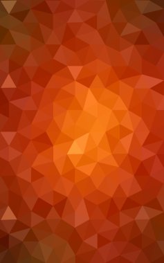 Üçgenler ve degrade origami tarzı oluşur çok renkli kırmızı, sarı, turuncu poligonal tasarım deseni.