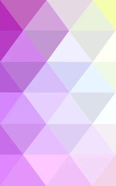 Patrón de diseño poligonal multicolor rosa, amarillo, que consiste en triángulos y gradiente en estilo origami . —  Fotos de Stock