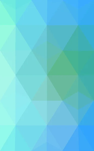 Multicolor green, blue polygonal design pattern, which consist of triangles and gradient in origami style.